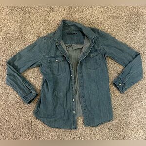 J Brand Light Blue Denim Shirt